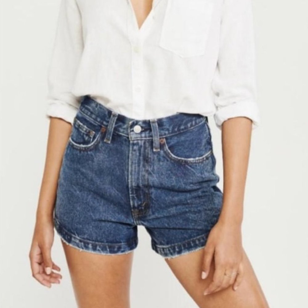 Abercrombie High Rise Denim Short
